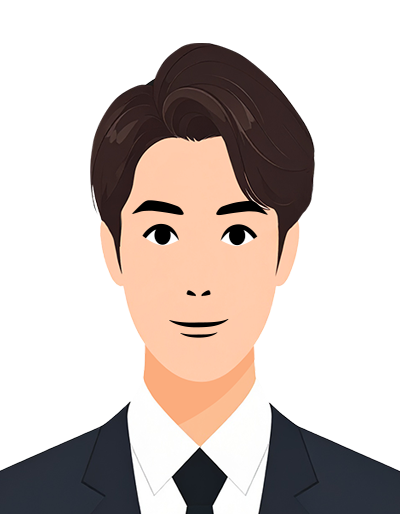 例：証明写真の縦横の比率に狂いが生じているもの